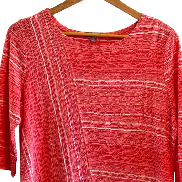 Habitat Size Medium Melon and White Striped Pullover Shirt - Picture 3 of 10